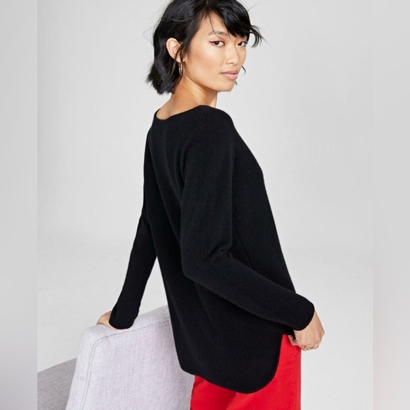 Charter Club Sweaters - Charter Club Cashmere Shirttail Long Sleeve